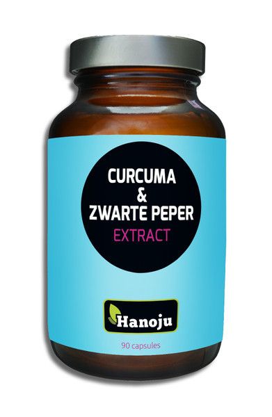 Curcuma Pulver + schwarzer Pfeffer Extrakt 500 mg, 90 Kapseln